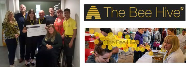 Stertil UK Presents The Bee Hive with a Cheque